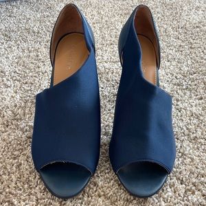 Calvin Klein blue, navy heels